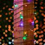 Picture of 50 LED Multi LED Christmas Lights 11' Long on Brown Wire