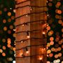 Picture of 50 LED Amber LED Christmas Lights 11' Long on Black Wire