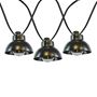 Picture of 10 Bell Lampshade LED Filament G40 Globe String Light Set with Warm White Bulbs