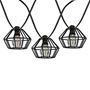 Picture of 10 Cafe Cage Lamp Shade LED Filament G40 Globe String Light Set with Warm White Bulbs