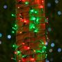 Picture of Commercial Grade Wide Angle 100 LED Red/Green 34' Long on Green Wire