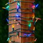 Picture of 70 Light Traditional T5 Multi LED Mini Lights Green Wire