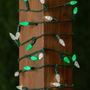 Picture of Green and White 70 LED C6 Strawberry Mini Lights Commercial Grade Green Wire