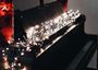 Picture of LED Twinkling Cluster Rice Light Set - 768 Warm White Lights on Green Wire