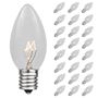 Picture of Clear Transparent C9 7 Watt Replacement Bulbs 25 Pack