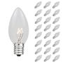 Picture of Clear Transparent C7 5 Watt Bulbs