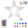 Picture of 16 Inch Plastic LED Star, RGBW, Rechargeable, Waterproof, Remote Controlled