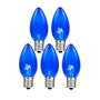 Picture of Blue Twinkle C9 Bulbs 7 Watt Replacement Lamps 25 Pack