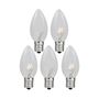 Picture of Clear Twinkle C9 Bulbs 7 Watt Replacement Lamps 25 Pack