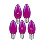 Picture of Purple Twinkle C9 Bulbs 7 Watt Replacement Lamps 25 Pack