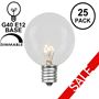 Picture of Clear G40 Globe Replacement Bulbs 25 Pack