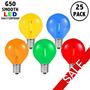 Picture of Multi LED G50 Plastic Filament LED Globe Bulbs - 25pk