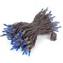 Picture of Blue Christmas Mini Lights 100 Light 50 Feet Long on Brown Wire