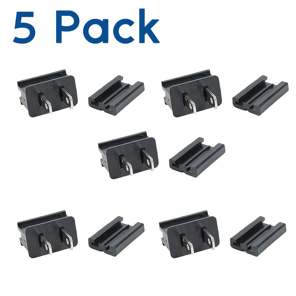 Picture of SPT-1 Male Plugs Black - 5 Pack