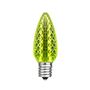 Picture of Lime Green C9 LED Replacement Bulbs 25 Pack 