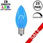 Picture of Blue C9 U-Shaped LED Plastic Flex Filament Replacement Bulbs 25 Pack 