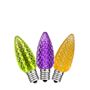Picture of Lime/Purple/Orange C7 LED Replacement Bulbs 25 Pack