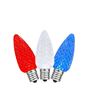 Picture of Red/White/Blue C7 LED Replacement Bulbs 25 Pack