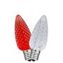 Picture of Red/Pure White C9 LED Replacement Bulbs 25 Pack