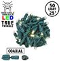 Picture of *NEW* True Twinkle Coaxial 50 LED Warm White 6" Spacing Green Wire