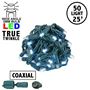 Picture of *NEW* True Twinkle Coaxial 50 LED Pure White 6" Spacing Green Wire
