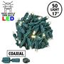 Picture of Coaxial 50 LED Warm White 4" Spacing Green Wire