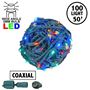 Picture of Coaxial 100 LED Multi 6" Spacing Green Wire