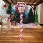 Picture of 60 in. Santa Stop Sign Decoration with LED Lights