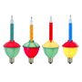 Picture of Red/Blue/Orange/Green Bubble Light With Multi Base Replacements 4 Pack 
