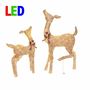 Picture of Pre-Lit Fawn with Doe Decoration Warm White LED 38 in. and 28 in.
