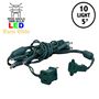 Picture of 10 Light Warm White LED Mini Lights Green Wire