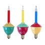 Picture of Red/Blue/Yellow Bubble Light With Multi Base Replacements 3 Pack 