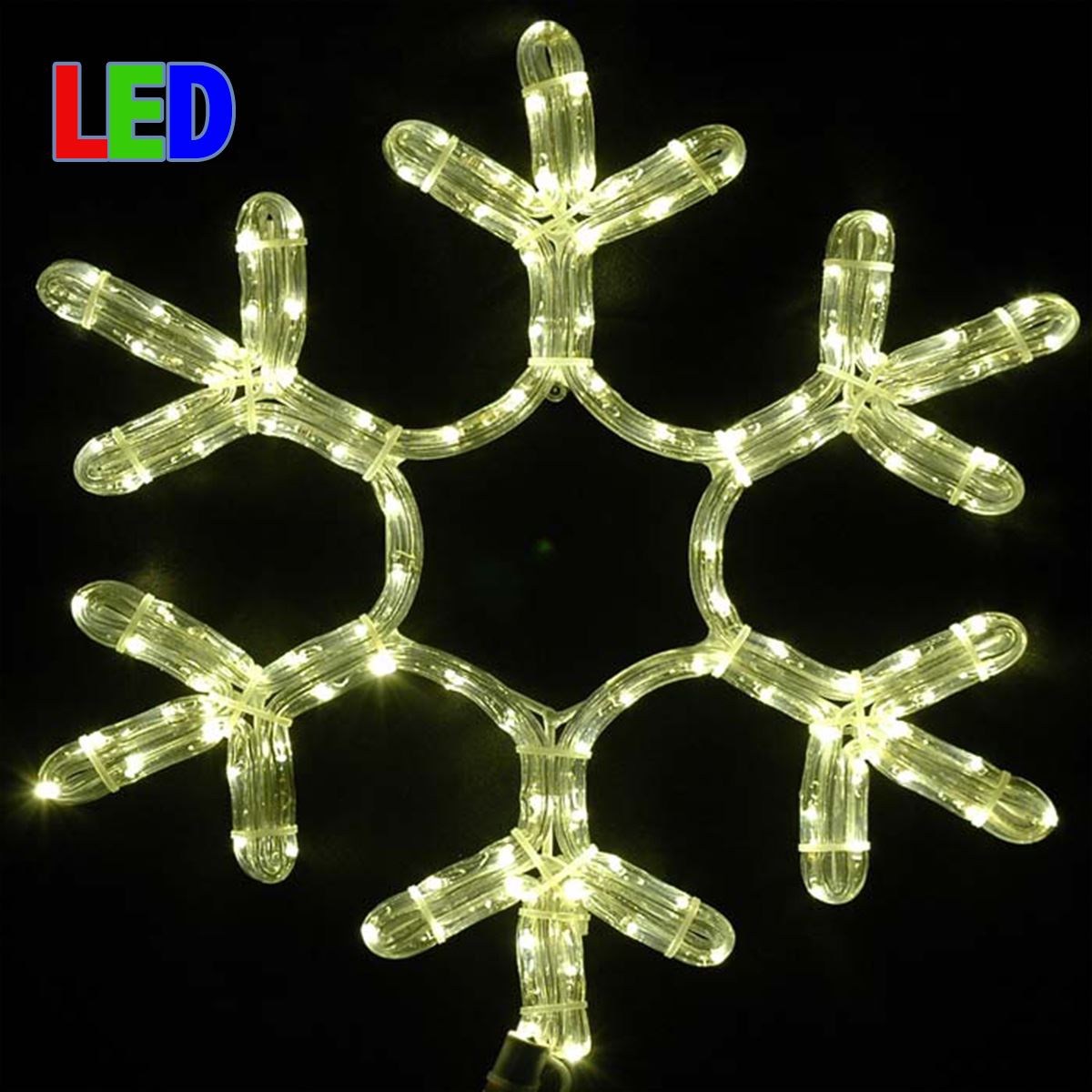 Picture of 15" LED Rope Light Snowflake-Warm White