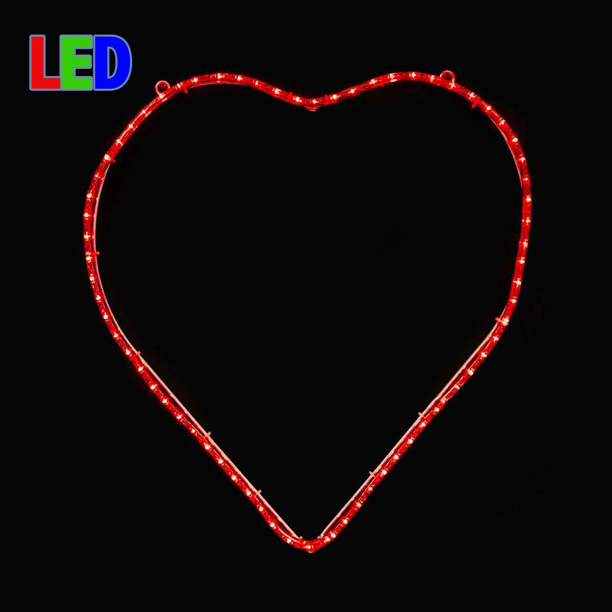 Picture of 23" Heart LED Rope Light Motif