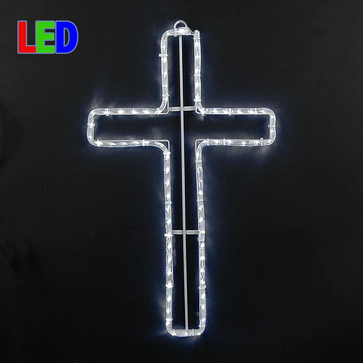 Picture of 24" Christian Cross LED Rope Light Motif 