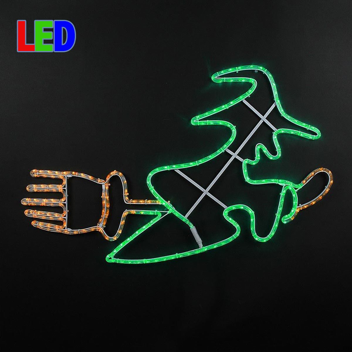 Picture of 40" Flying Witch LED Rope Light Motif 