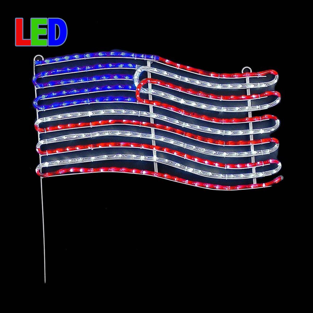 Picture of 22" American Flag LED Rope Light Motif