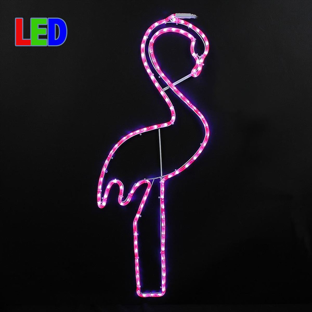 Picture of 36" Pink Flamingo LED Rope Light Motif 