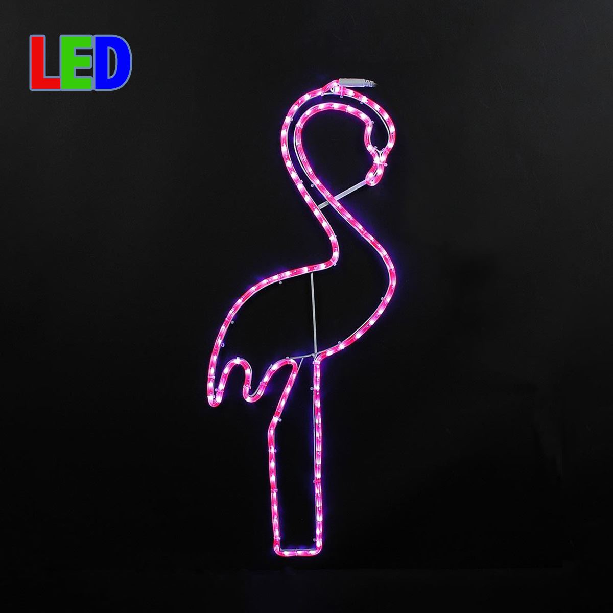Picture of 24" Pink Flamingo LED Rope Light Motif 