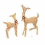 Picture of Pre-Lit Fawn with Doe Decoration Warm White LED 38 in. and 28 in.