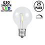Picture of Warm White - G30 - Plastic Filament LED Replacement Bulbs - 25 Pack