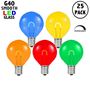 Picture of Multi Colored G40 U-Shaped LED Glass Flex Filament Replacement Bulbs 25 Pack