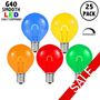 Picture of Multi Colored G40 U-Shaped LED Plastic Flex Filament Replacement Bulbs 25 Pack