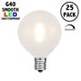 Picture of Frosted White - G40 - Plastic Filament LED Replacement Bulbs - 25 Pack