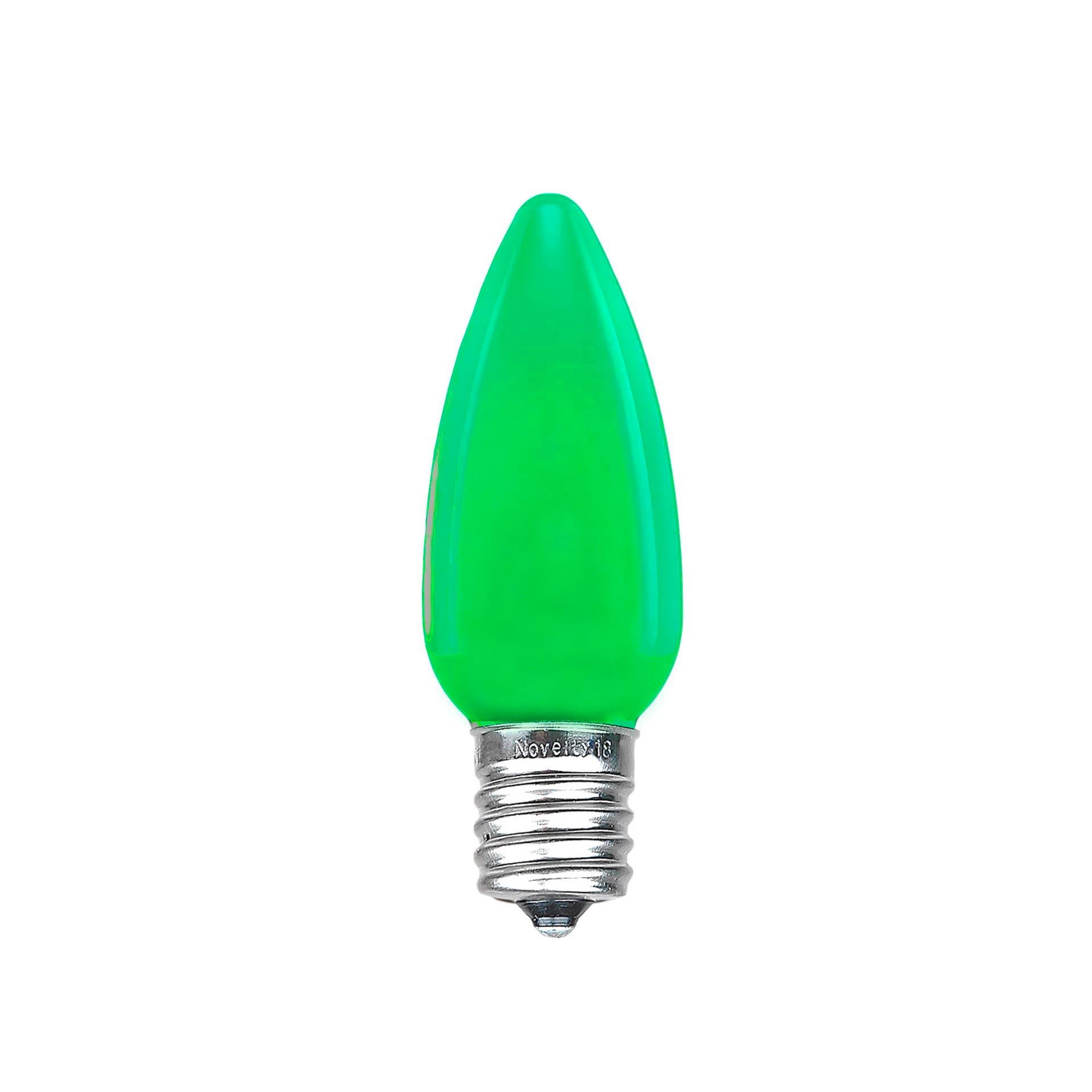 Picture of C9 - Green - Ceramic (plastic) LED Replacement Bulbs - 25 Pack