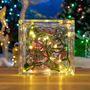 Picture of 20 Light Non Connectable Warm White LED Mini Lights Green Wire
