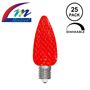 Picture of *Minleon* Red C9 LED Replacement Bulbs 25 Pack 