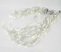 Picture of Coaxial Warm White LED Icicle Lights on White Wire 150 Bulbs