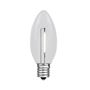 Picture of Pure White C9 LED Plastic Filament Replacement Bulbs 25 Pack 