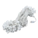 C9 200' Stringer 24" Spacing, 100 Sockets - White Wire